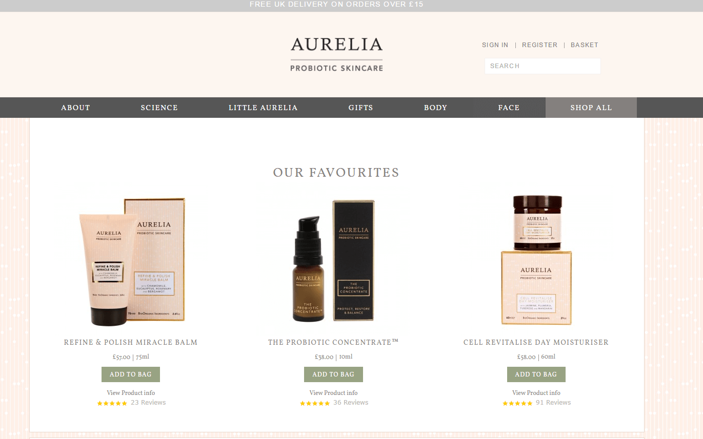 Aurelia Probiotic Skincare官网